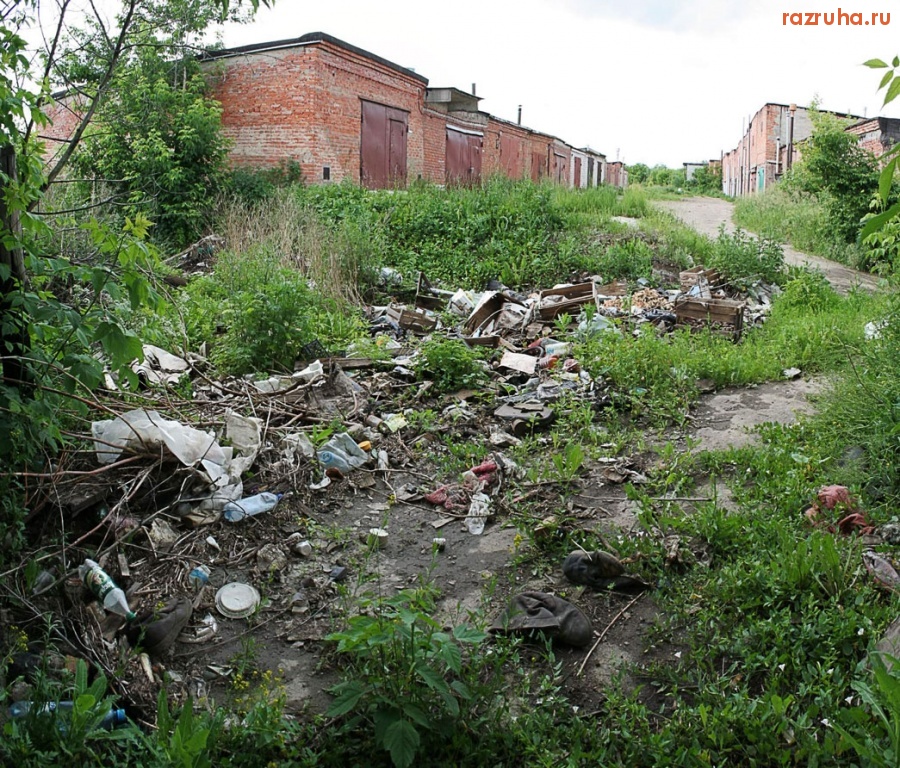 Луховицы - Мусорка на набережной