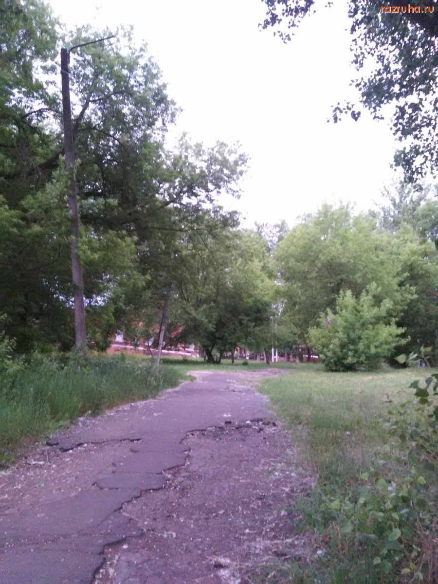 Курская область - Столб без фонаря и ямы