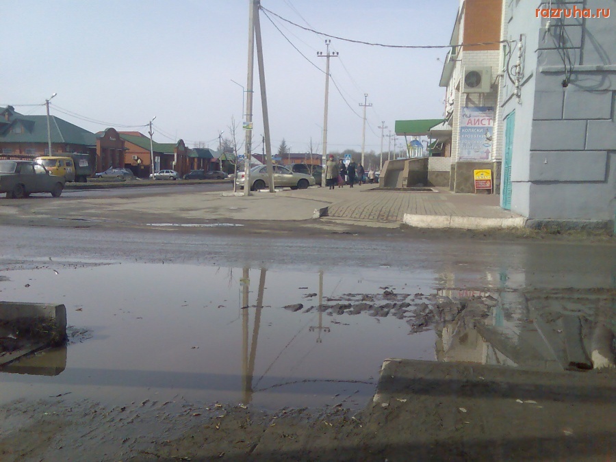 Липецкая область - ул. Воеводы Вельяминова (основателя города) в Усмани. 20 марта 2014г.