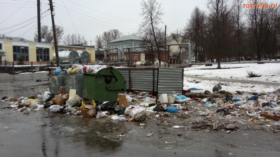 Павлово - Мусор накануне пасхи 2012