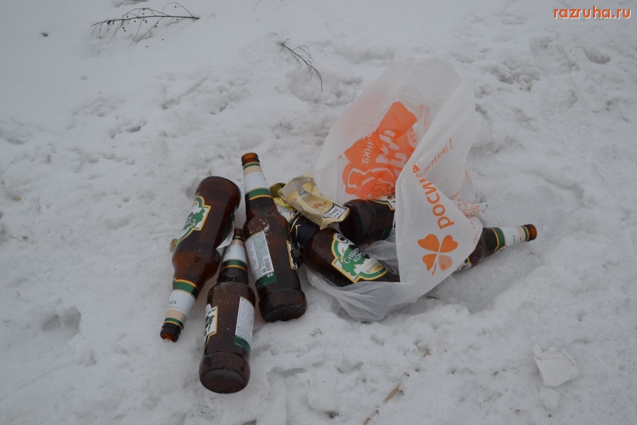 Кромы - Так мусорят кромские пьяницы.