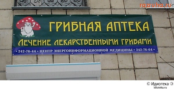 Смешное - а Вы какими грибами лечитесь?)