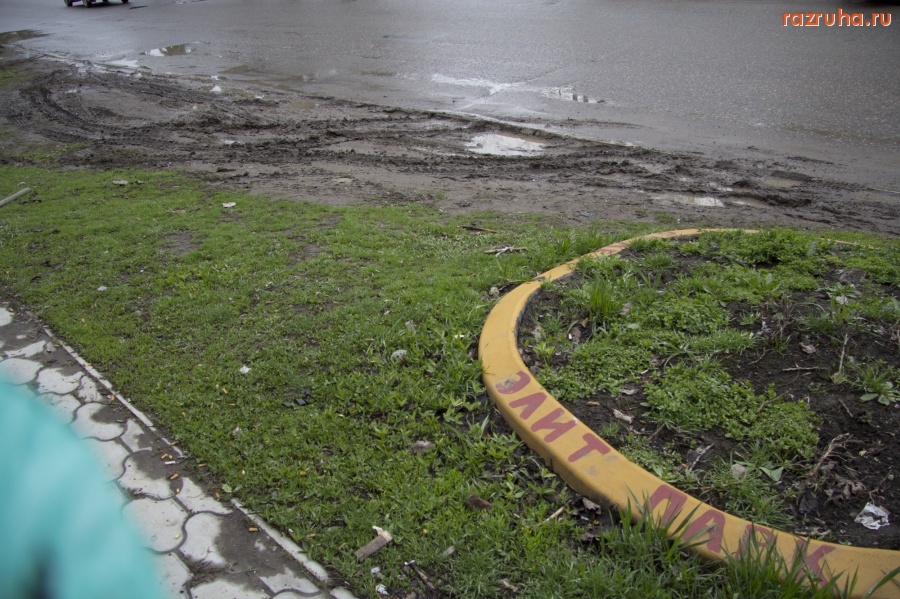 Минеральные Воды - газон - улица 50 Лет Октября