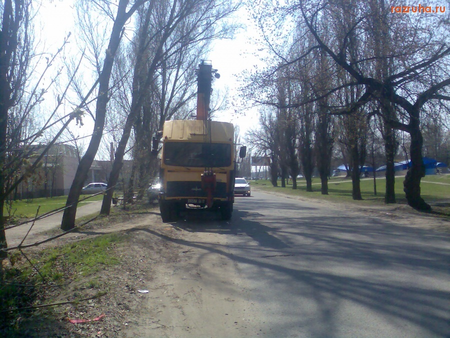 ДТП - Автокран сломался