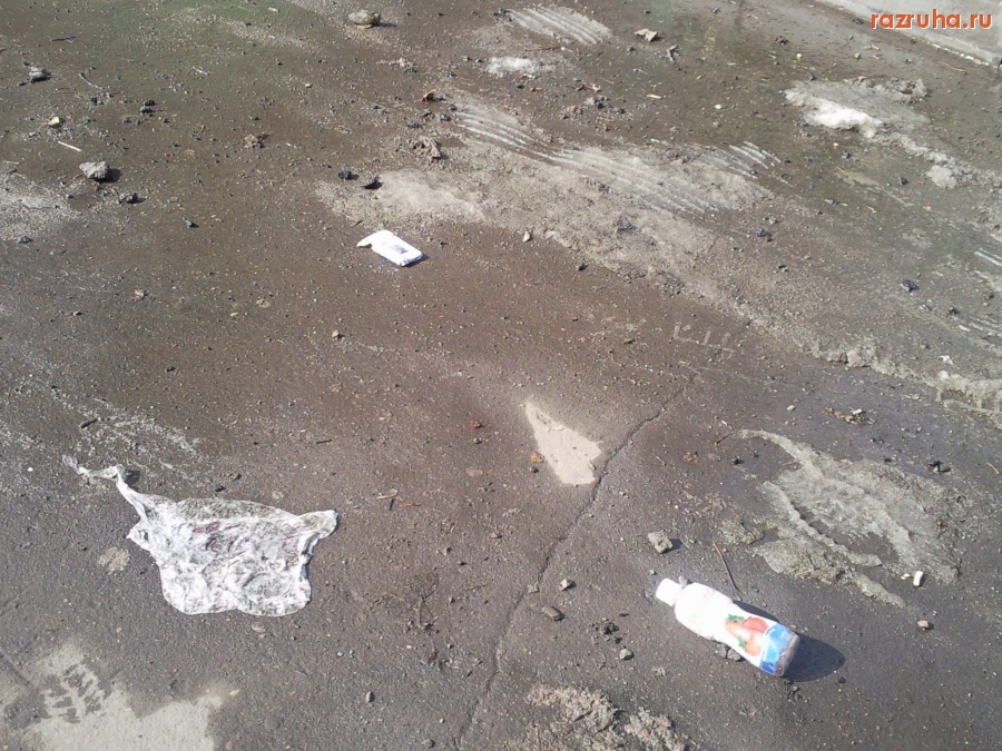 Москва - весенняя уборка снега1