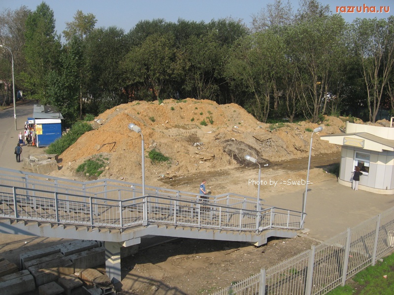 Москва - пл. Чухлинка, вид с моста.