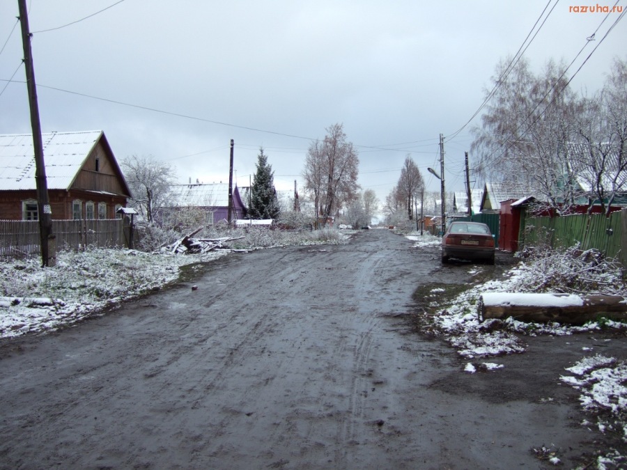 Северо-Задонск - ул. Пионерская - в даль, на 32 породу, ноябрь 2007 г.