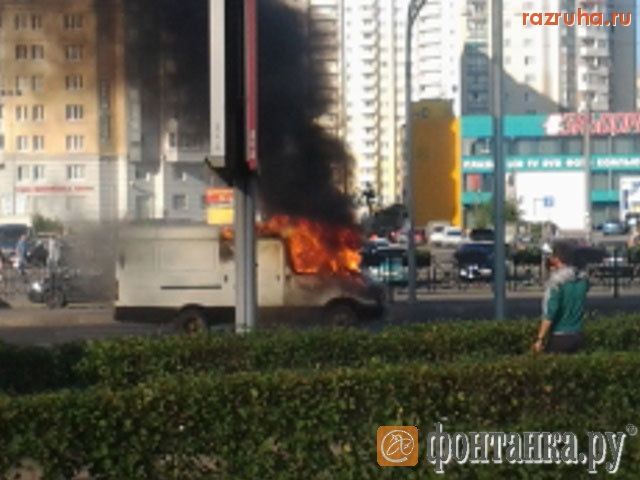 Санкт-Петербург - Газель сгорела
