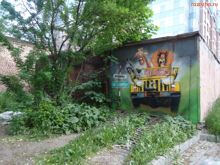 Санкт-Петербург - Петроградский район. Гаражи и за гаражами