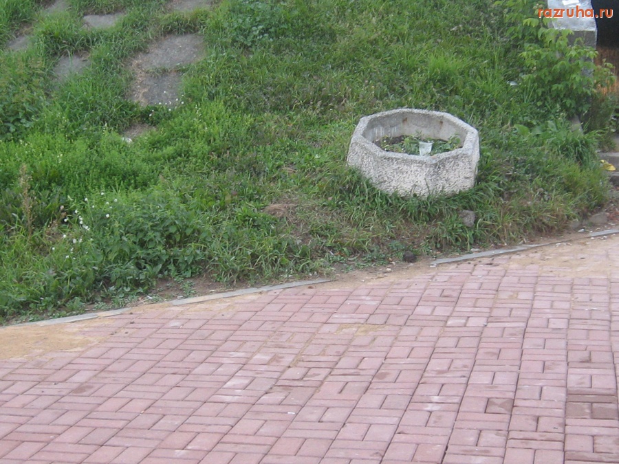 Тверь - На набережной Афанасия Никитина, клумбу забросили в сторону старого моста, не кому она не нужна.