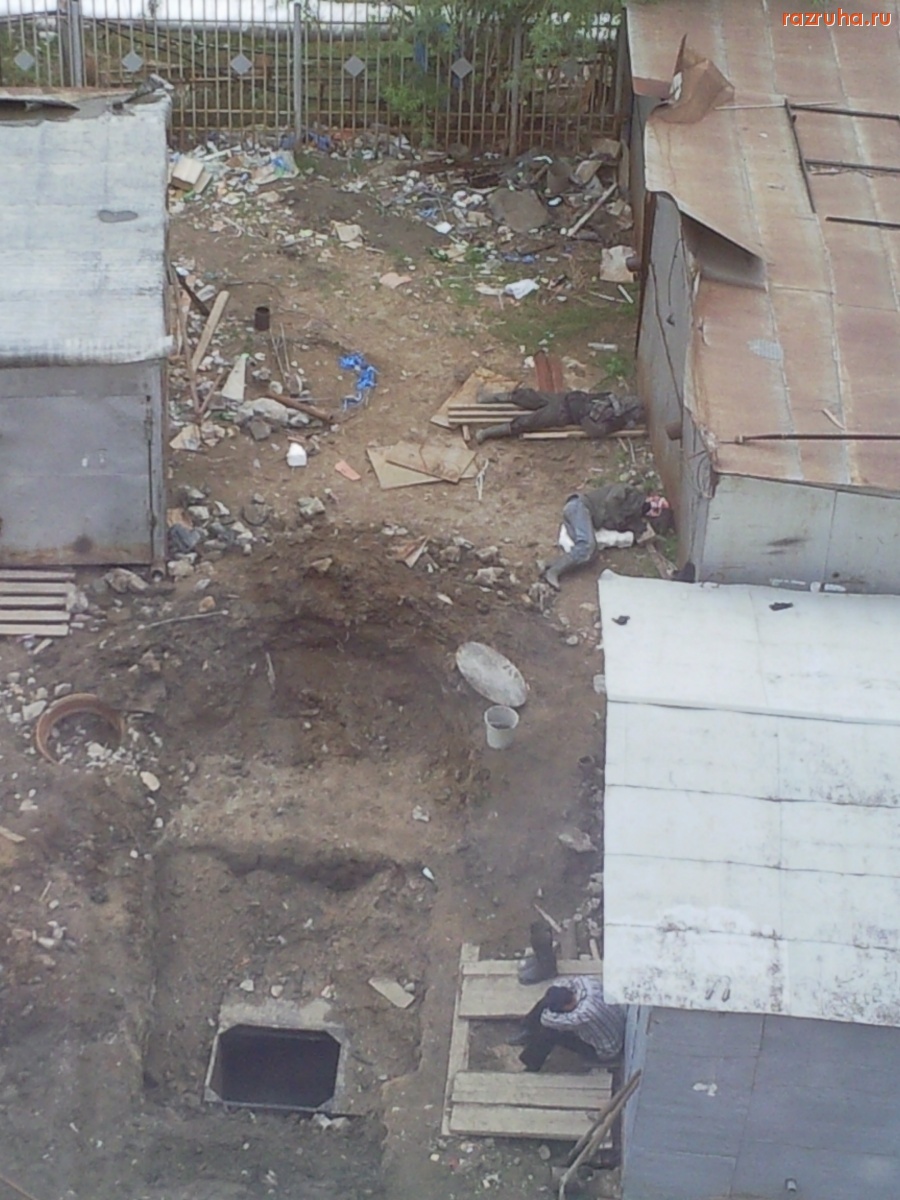 Якутск - Вид из окна пятиэтажки в центе города