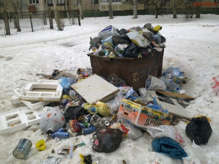 Николаев - Мусорки на снегу