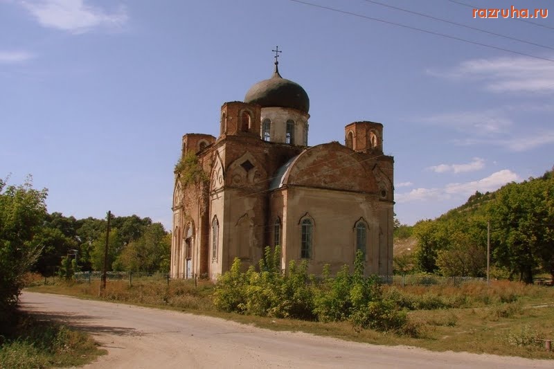 Беловодск - Здание церкви в с. Городище
