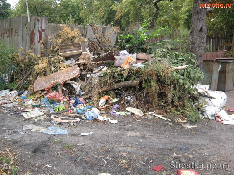 Шостка - Мусорник в центре города
