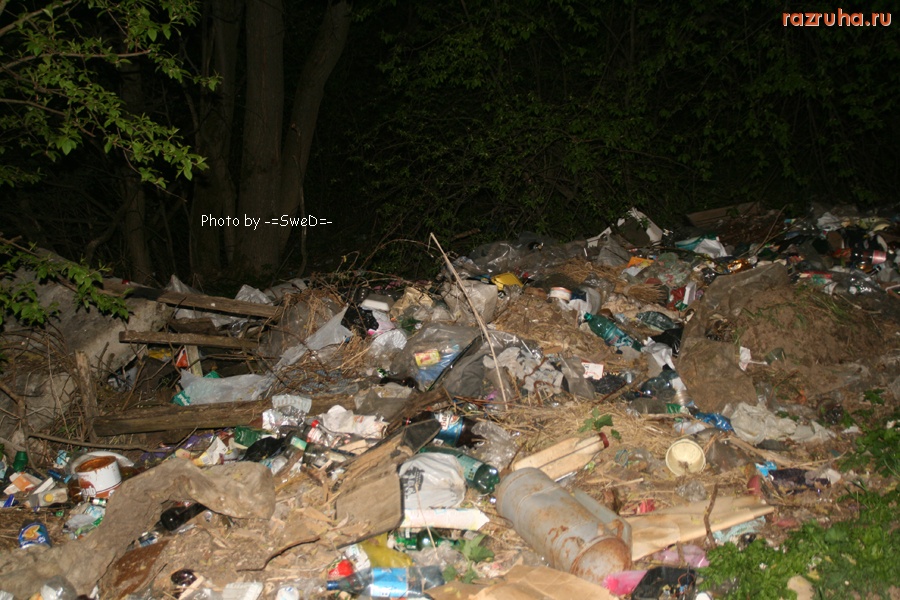 Ильинское - Мусор за домами.