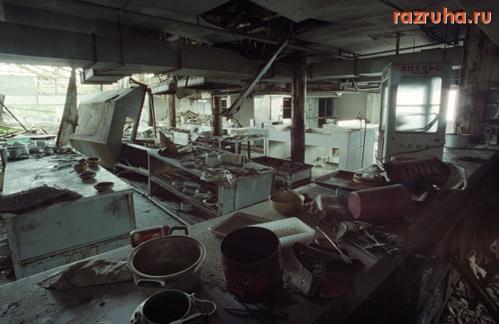 Хиросима - Кухня в ресторане