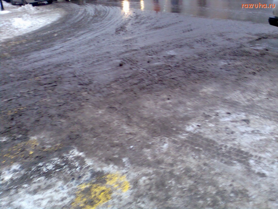 Курск - Снег на дороге