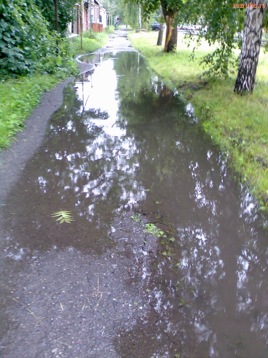 Курск - Лужа на улице Дубровинского