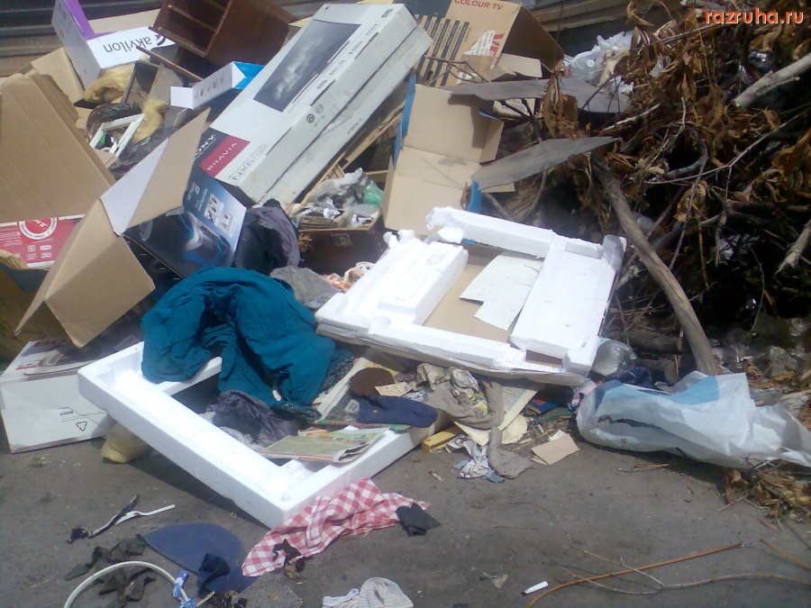 Курск - Помойка с кучей мусора и лужей