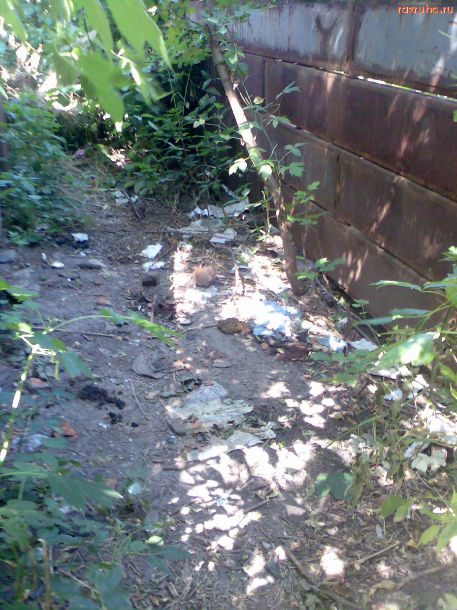 Курск - Мусор в кустах