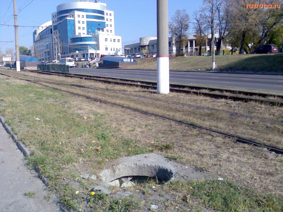 Курск - Открытый люк с дохлой собакой