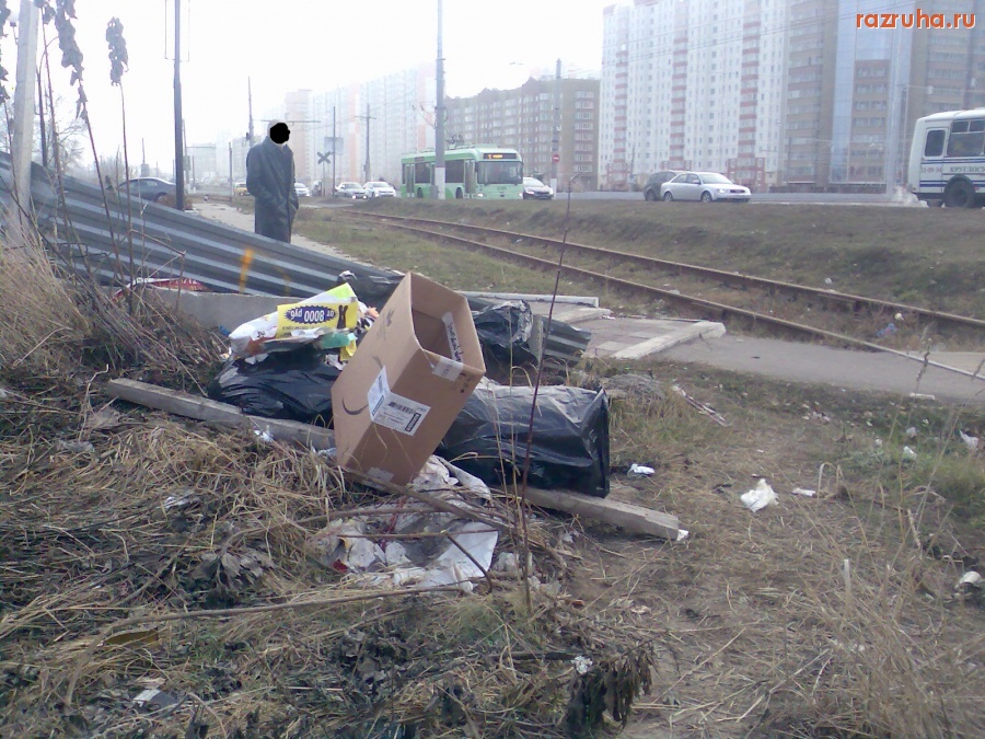 Курск - Мусор у тропинки