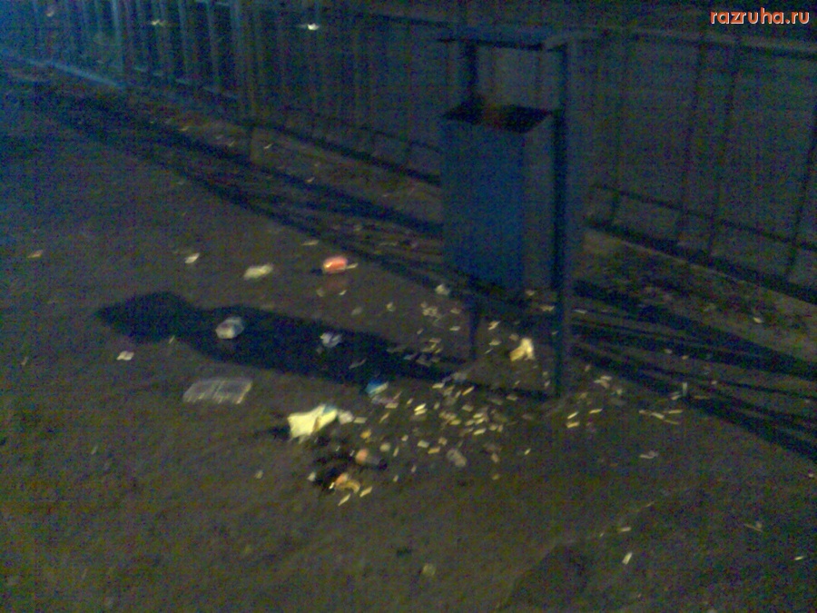 Курск - Окурки возле урны