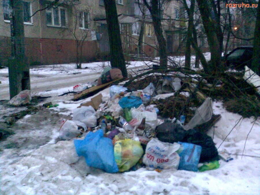 Курск - Куча мусора во дворе