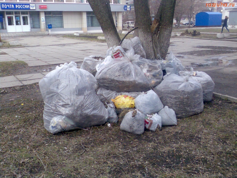 Курск - Мусор после уборки