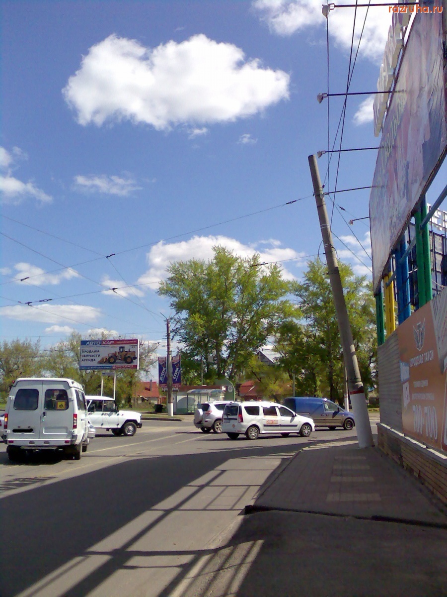 Курск - Покосился столб