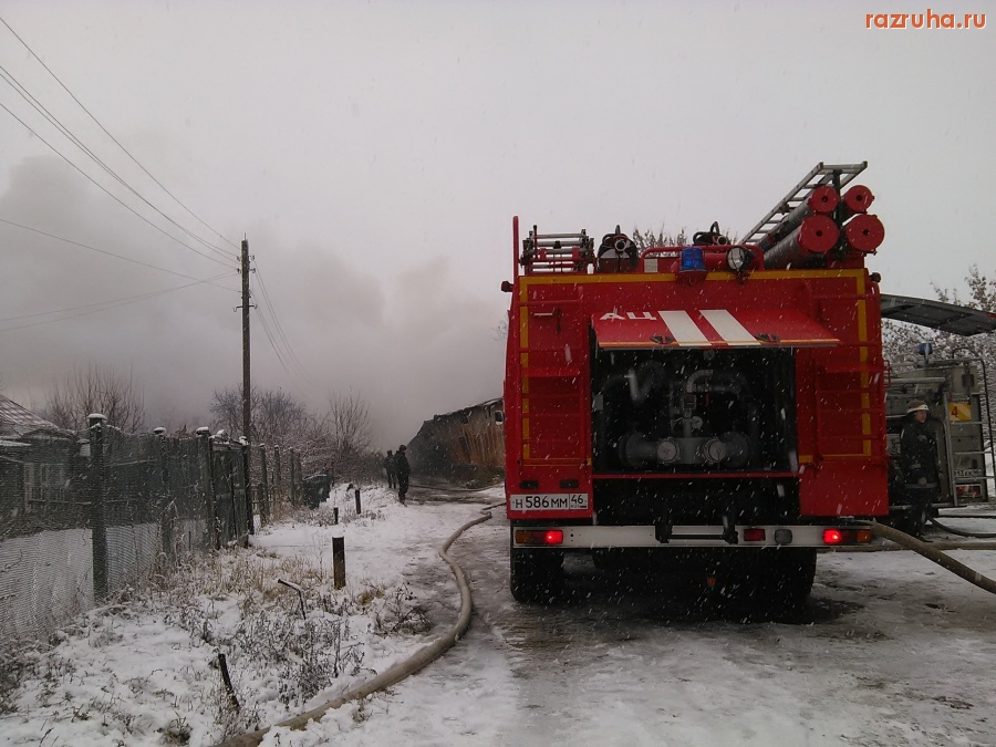 Курск - Возгорание в ангаре