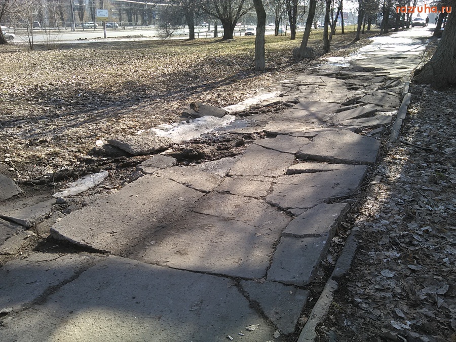 Курск - Дорожку вздуло