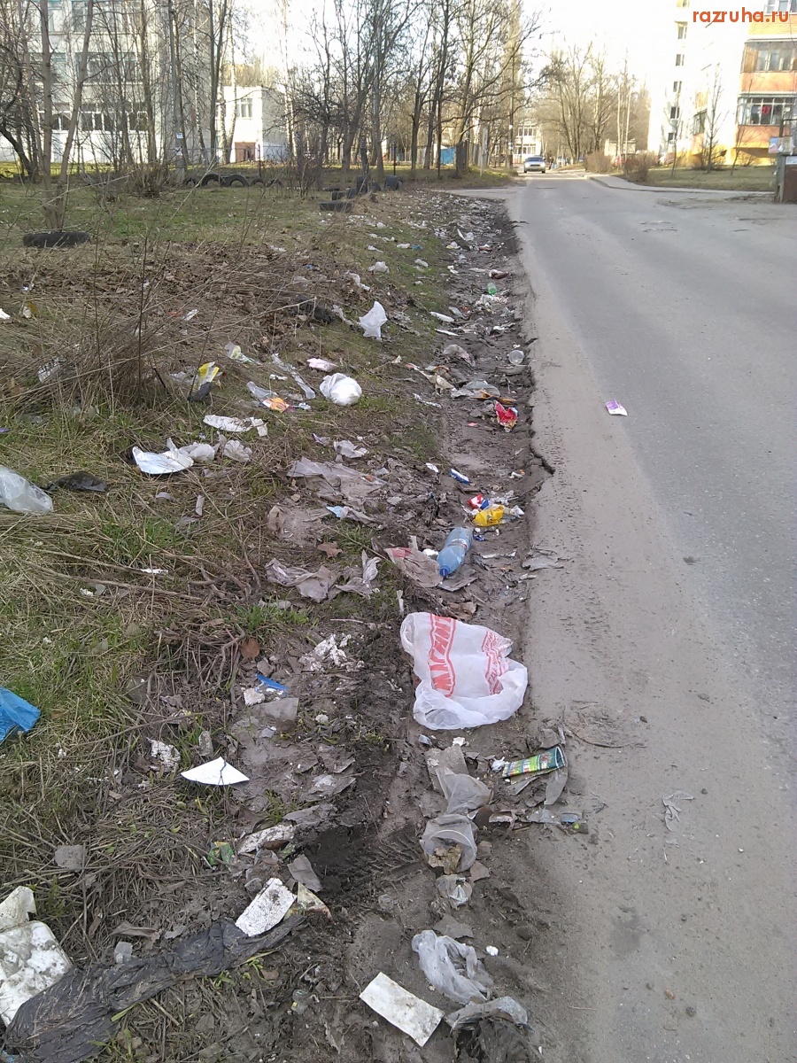 Курск - Мусор разносится