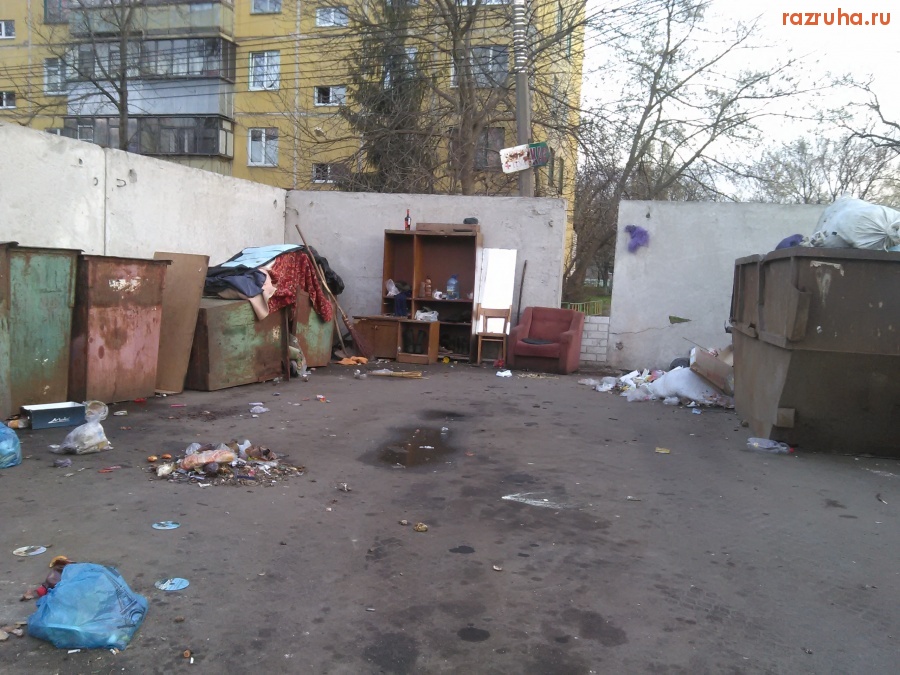 Курск - Бомжатник на помойке
