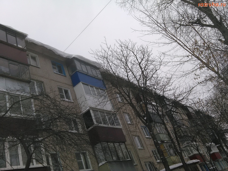 Курск - Снег с крыши