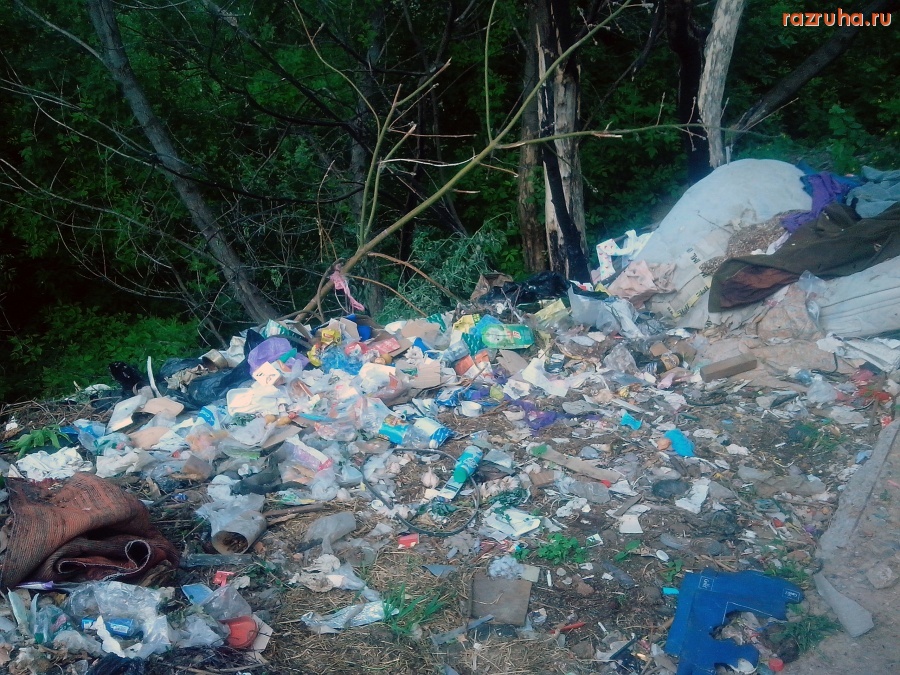 Курск - Мусор в овраг