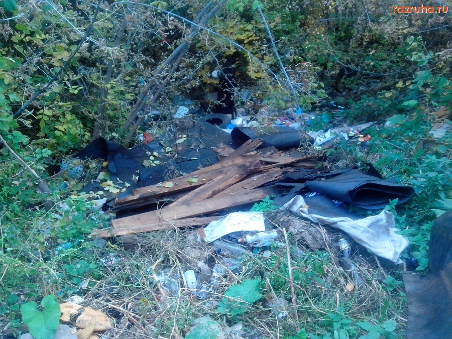 Курск - Гаражи загадили склон