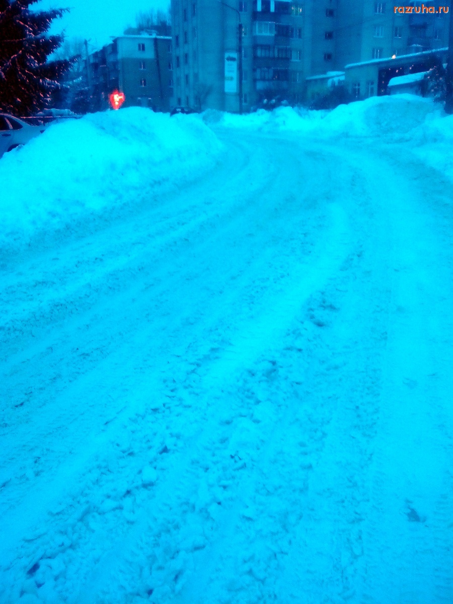 Курск - Снег на дороге