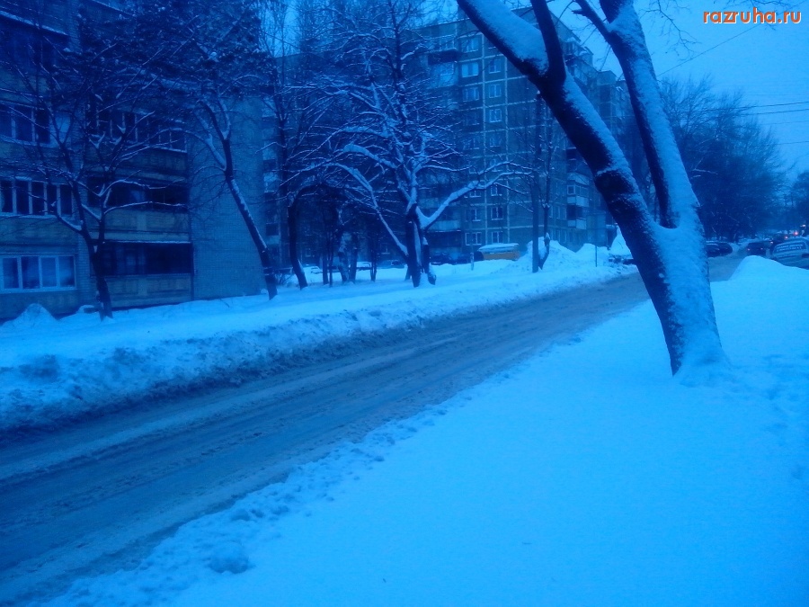 Курск - Снег на дороге