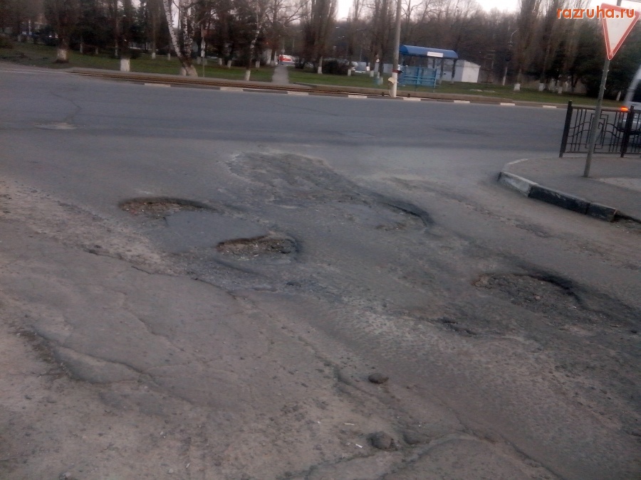 Курск - Яма на дороге