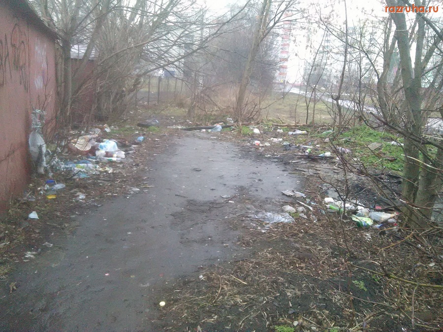 Курск - Мусор у гаражей