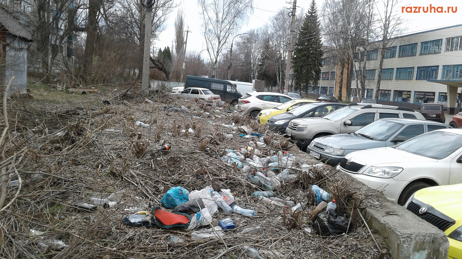 Курск - Мусор у стоянки