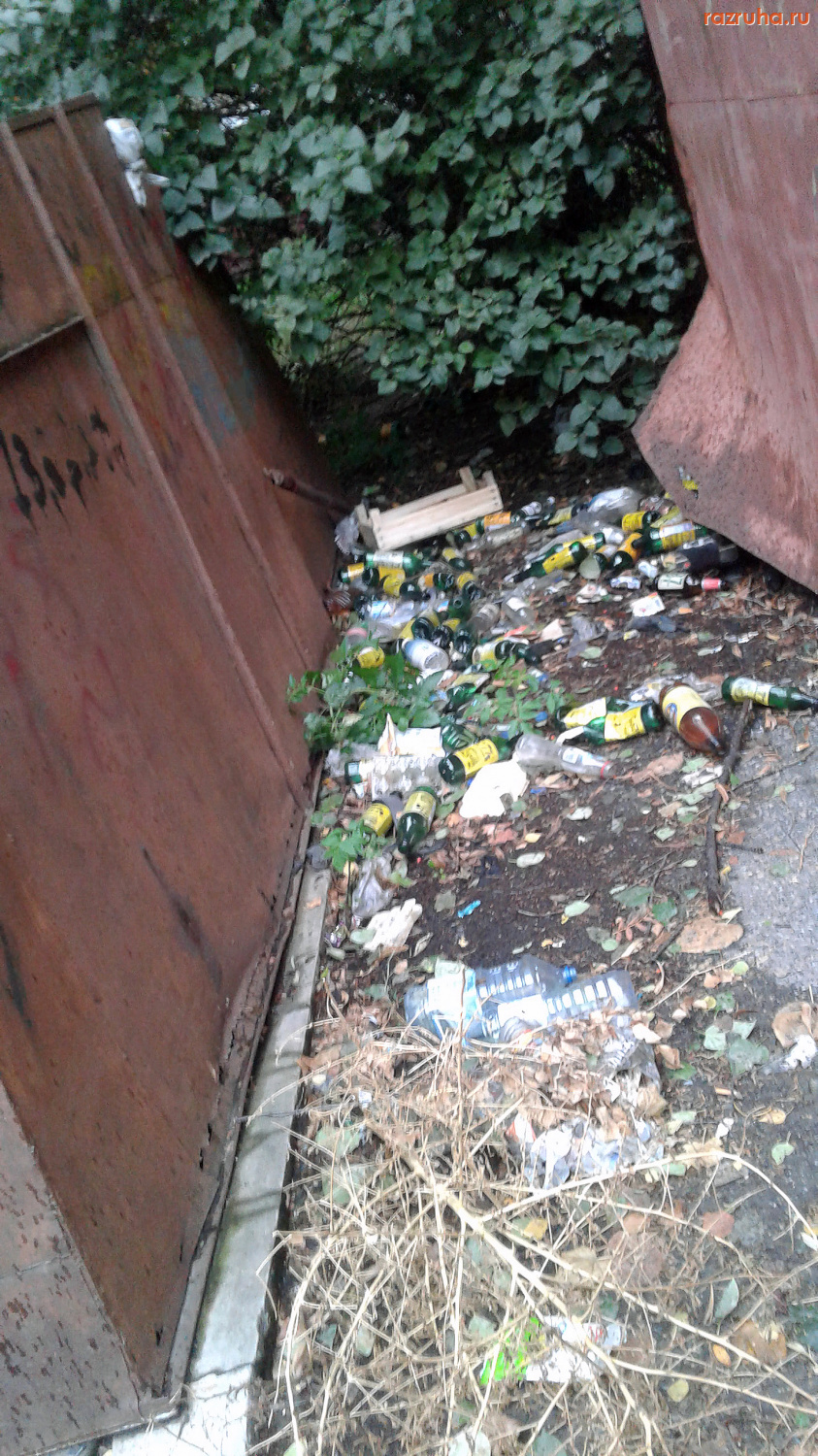 Курск - Бутылки у гаражей