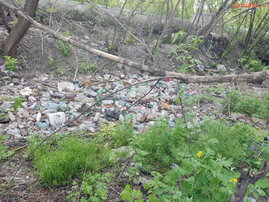 Курск - Мусор у трубы