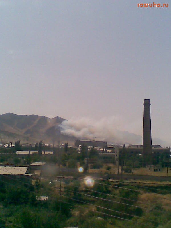 Махачкала - горы горят