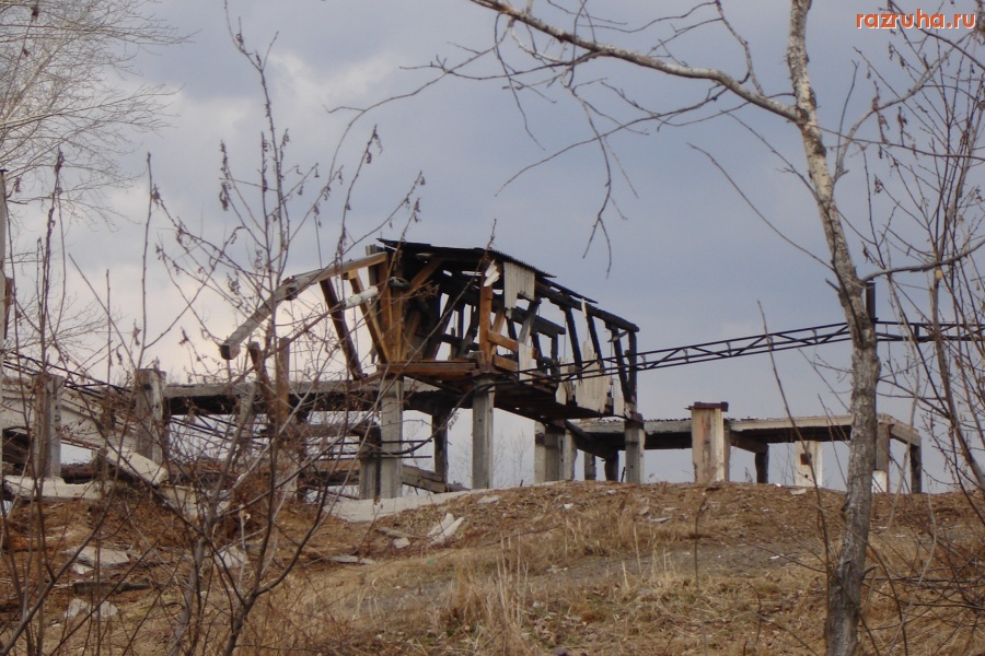 Тайтурка - Развалины деревообрабатывающего комбината 