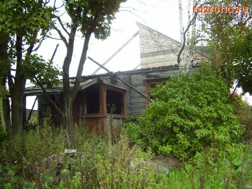 Сортавала - сгоревший дом на Карельскои ул.