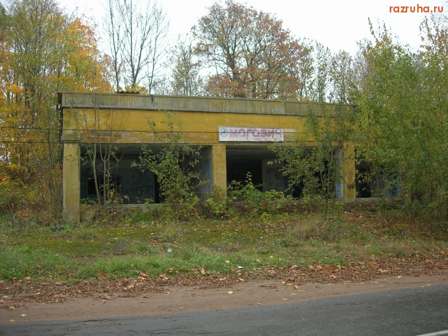 Ленинградская область - Старый магазин в д. Котлы