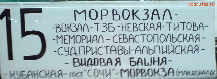 Сочи - Рукотворное