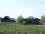 Ермишь - Разрушенные избёнки села Некрасовка